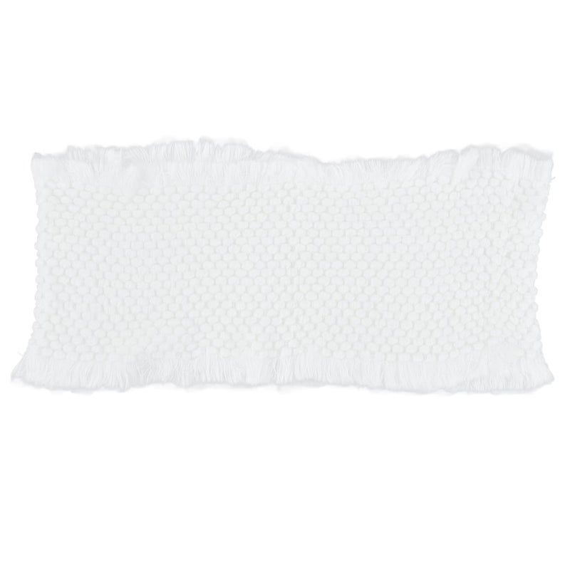 White Newborn Photography Mat Soft Breathable Washable Baby Blanket with Tassels Photo Shoot Prop Holiday Gift - Image 1